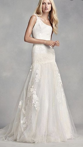Vera wang one shoulder - one, lace