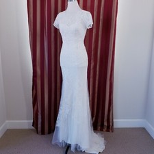 Vera Wang WHITE Sz 0 Illusion
